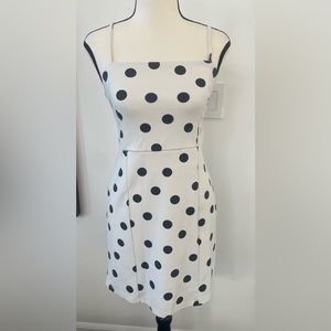Polka Dot Mini Dress - Size Small - bershka